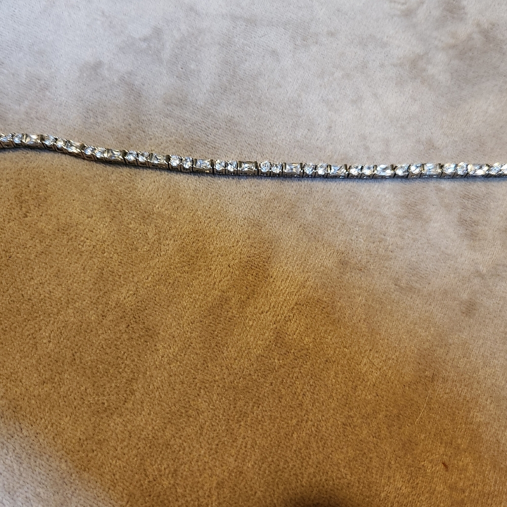 Elegant Silver Tennis Bracelet